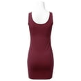 thumbnail image 2 of Women's Basic Scoop Neck Sleeveless Bodycon Mini Tank Dress, 2 of 3
