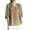 Khaki, variant on Uaswgudfs Women's Cotton Gauze Flowers Embroidery Tunic 3/4 Sleeve Blouses Casual Shirt Fashion V Neck Tops 2025