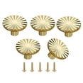 thumbnail image 5 of 5pcs Cabinet Handle Drawer Knob Zinc Alloy Furniture Handle Round Single Hole Handle Gold Cabinet Pulls Furniture Hardware, 5 of 6
