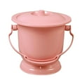 thumbnail image 2 of Chamber Pot with Lid, Bedpan Spittoon Bright Color Children Adults with Handle Practical Urinal Toilet Urinal Bottle , Pink, 2 of 8