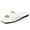 White, variant on Womens Ruched Strap Slide Sandals Square Toe Flat Slippers Minimalist Faux Leather Slip On Shoes Non Slip Soft Sole Sandals for Summer Beach Casual Daily Wear