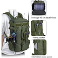 thumbnail image 5 of Fishing Backpack, Rod Holder Tackle, Multi Compartment, Waterproof for Hiking, Kayaking, Green, 5 of 5