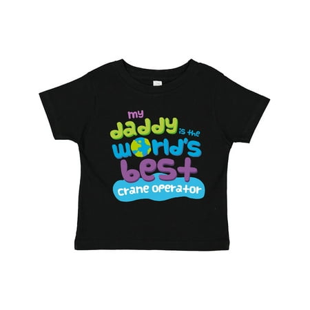 

Inktastic World’s Best Crane Operator Daddy Gift Toddler Boy or Toddler Girl T-Shirt