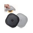 thumbnail image 3 of 1/2/4pcs Hair Drain Catcher, Square Drain Cover For Shower, Silicone Hair Stopper With Suction Cup, Sink Anti-Clog Filters, Tub Shower Floor Drain Plu, 3 of 4