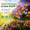 thumbnail image 4 of Maspost Solar Butterfly Garden Lights Outdoor, 2 pack Waterproof Decorative Lights with 17 Butterflies & Multicolor LEDs, 4 of 8