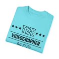 thumbnail image 3 of Funny The Videographer Has Retired Senior Grandpa Dad Mom Novelty Videographer Retirement Work Women Men Unisex Garment-Dyed T-shirt, 3 of 4