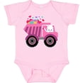 thumbnail image 3 of Inktastic Kitten Sending Some Love This Valentine's Day in Dump Truck Boys or Girls Baby Bodysuit, 3 of 5