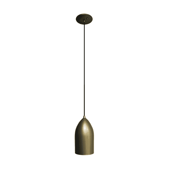 Vivio Lighting Modern Dimmable Champagne Gold Bullet Pendant Light