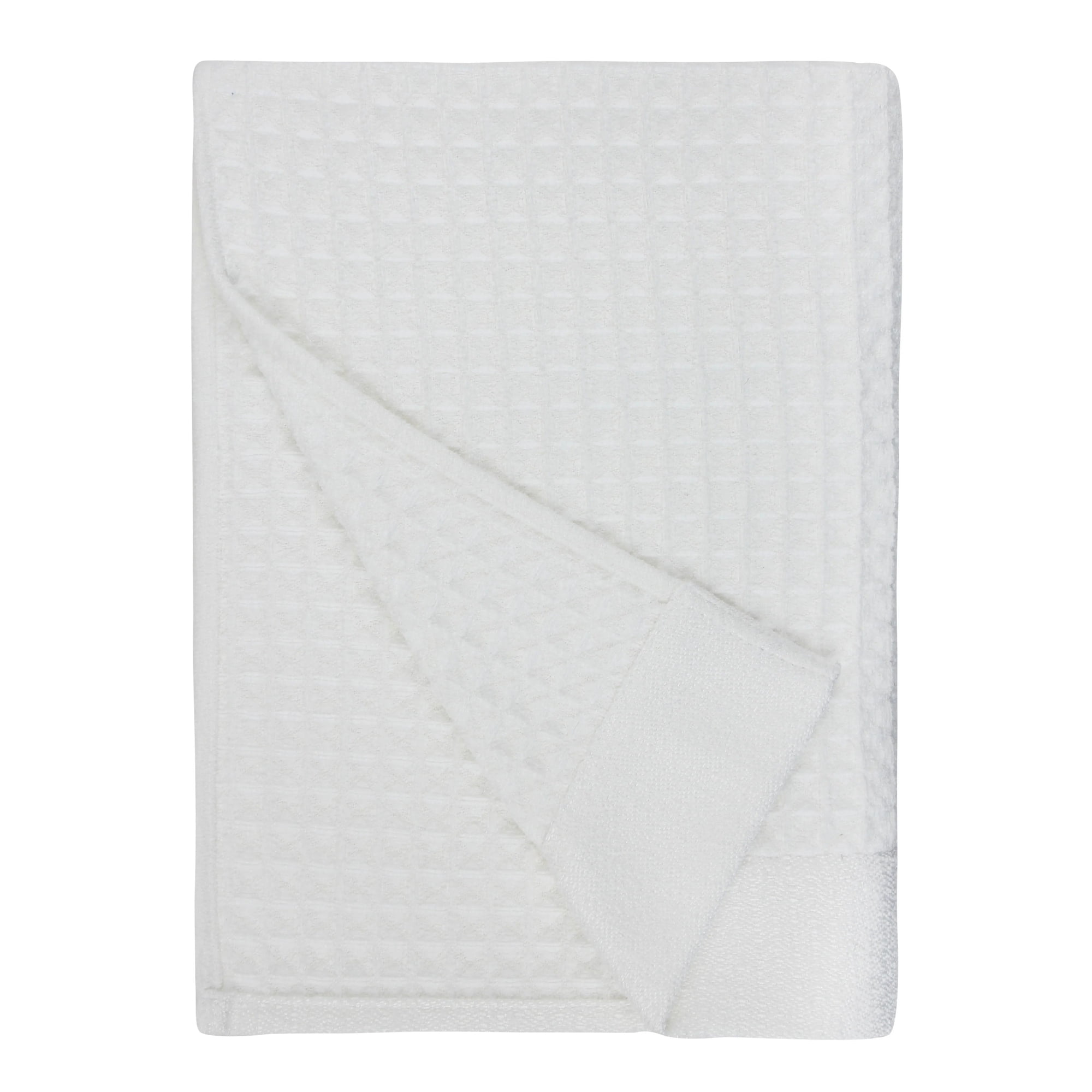 Fabreware FBT-007-W-5 Bright White Microfiber Bath Towel -2pc