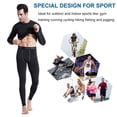 thumbnail image 5 of YUSHOW 3 Pack Mens Compression Shirts Long Sleeve Workout Cool Dry Performance Running Shirts Size XL, 5 of 6