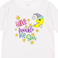 thumbnail image 4 of Inktastic Twinkle, Twinkle, Little Star with Yellow Moon in Night Cap Boys or Girls Long Sleeve Toddler T-Shirt, 4 of 5
