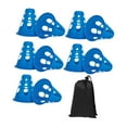 thumbnail image 2 of Conos de marcador de patinaje de 10 piezas conos de fútbol para práctica de patinaje sobre rodillos del club Azul, 2 of 8