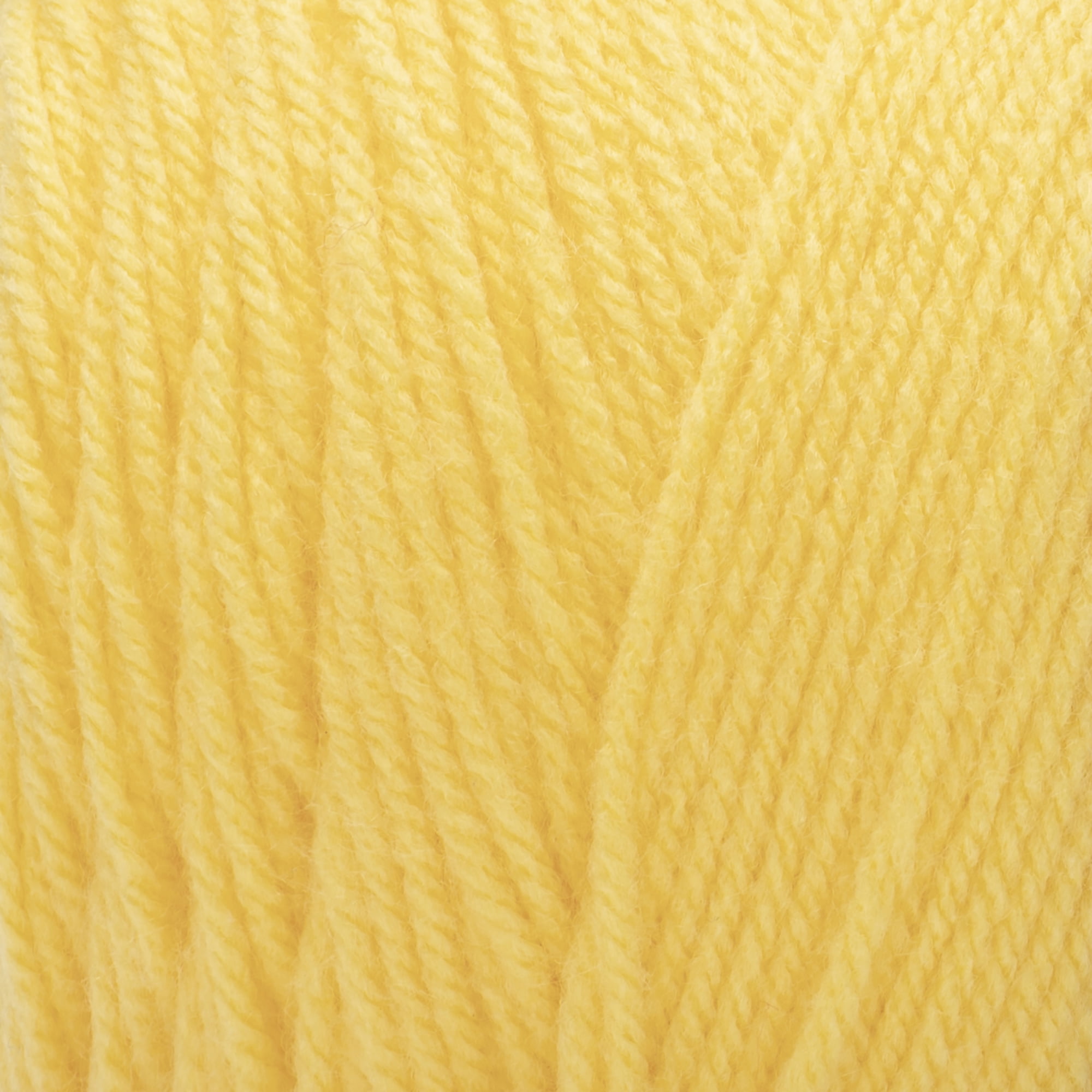 Mainstays Home 4 Ply Worsted Weight Yarn 100% Acrylic 8 oz. 01620 Soft  Yellow