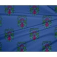 thumbnail image 4 of oneOone Polyester Lycra Medium Blue Fabric Leaves & Floral Block Sewing Craft Projects Fabric Printed By Yard 56 Inches Wide, 4 of 4
