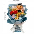 thumbnail image 3 of Handmade Crochet Sunflower Plush Toy Bouquet,Knitted Floral Stuffed Gift for Graduation and Mother's Day,Red Style, 3 of 7