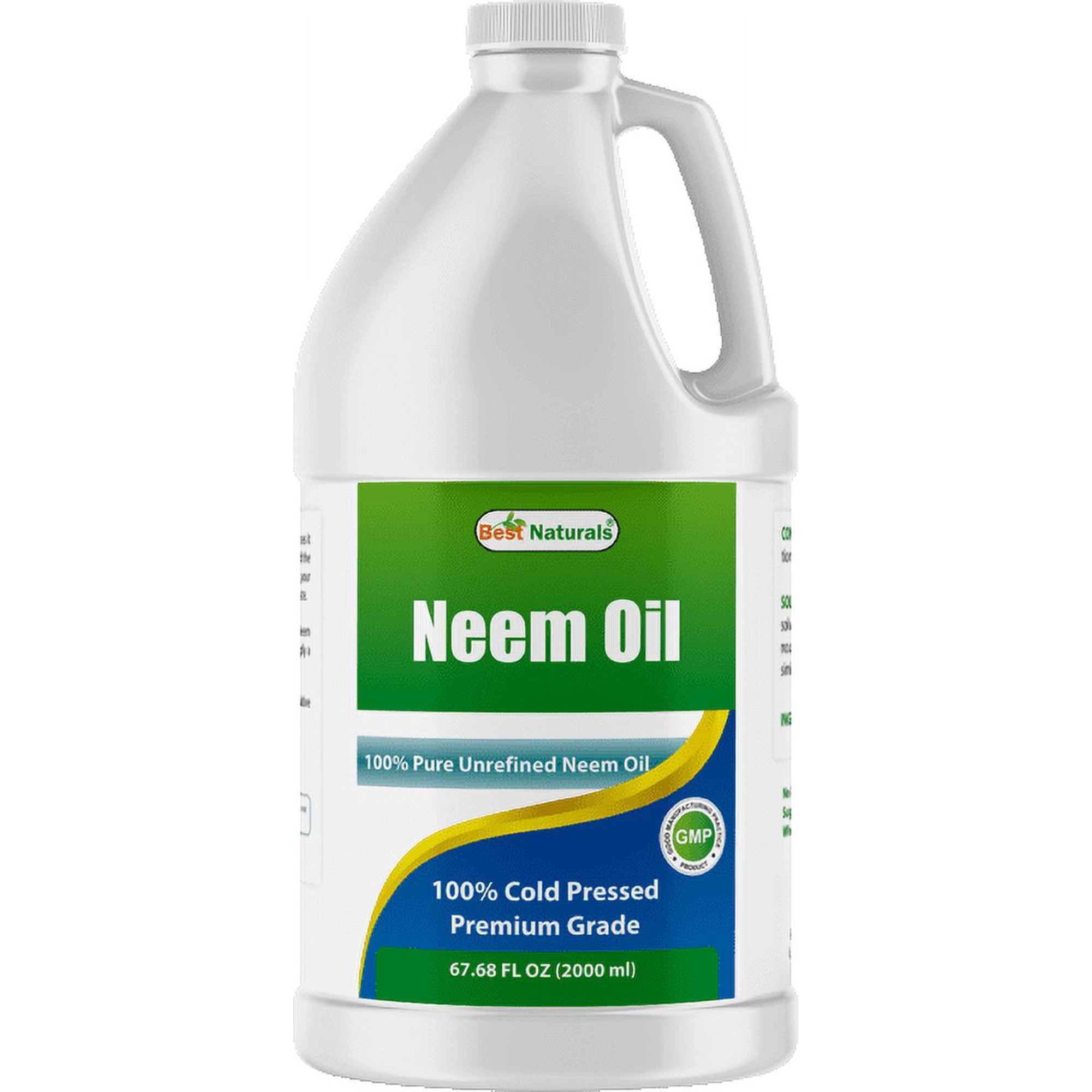 Best Naturals 100% Pure Neem Oil, 100% Cold Pressed and Unrefined - 68 OZ (2000 ML)