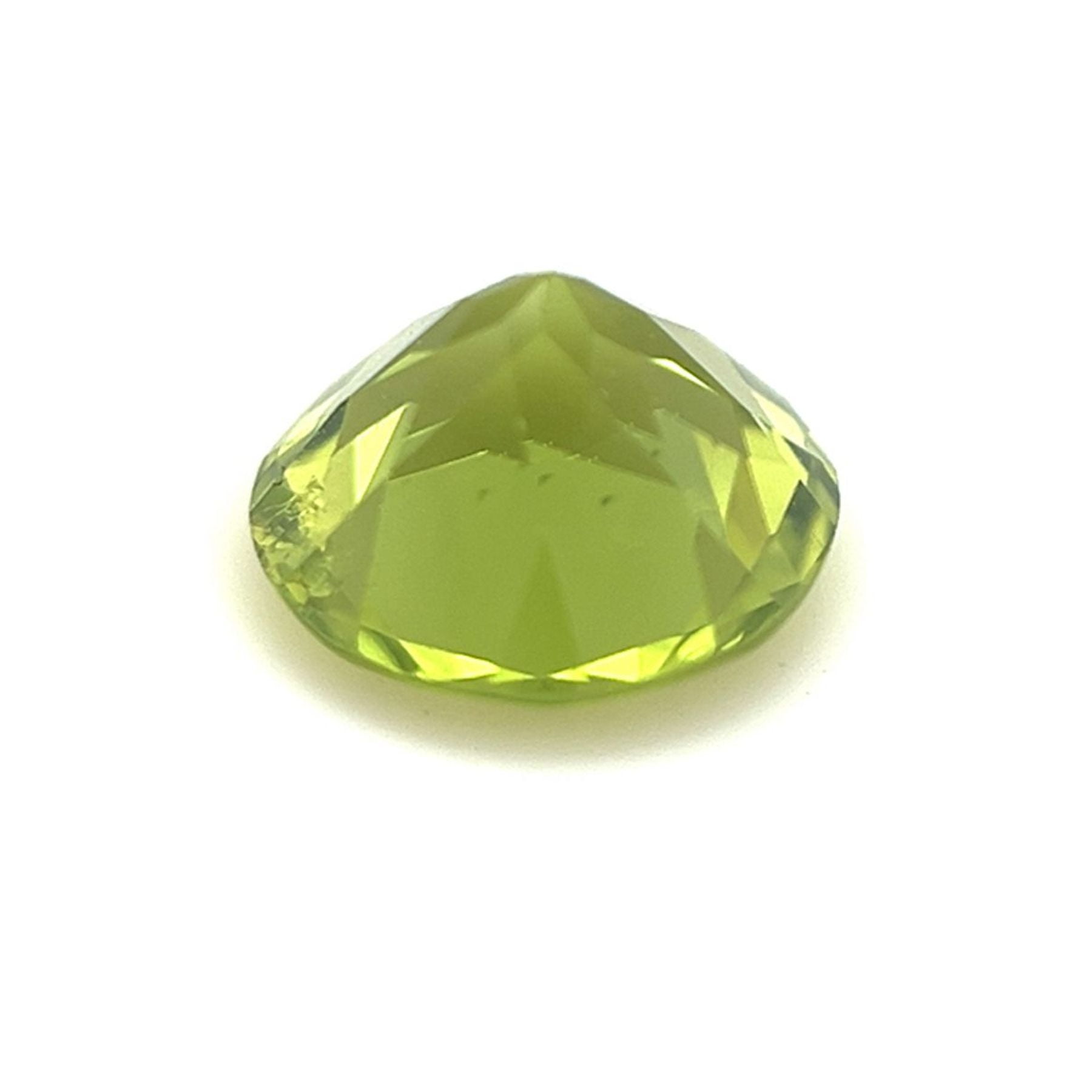 Certified Genuine 2 Carat Peridot Round Shape Brilliant Cut 8 mm Loose Gemstone August Birthstone