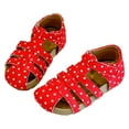 thumbnail image 7 of Staki Baby Sandals Girls Sandals Wedge Platform Espadrille Open Toe Summer Little Big Kid Flower Girl Heels Dress Shoes(Red,1.5 Big Kid), 7 of 7