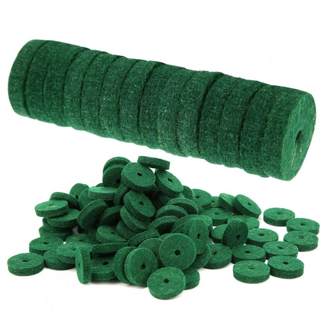 Hilitand Pure Wool Piano Felt Pad,Green Piano Keyboard Felt Pad,180PCS Green Pure Wool Piano Keyboard Felt Pad Round Musical Instrument Accessory