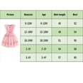 thumbnail image 4 of Douhoow Butterfly Tulle Dress for Toddler Baby Girl Princess Dress 0-4 Years Kid Summer Ruffle Sleeveless Tutu Party Dress, 4 of 8