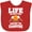 Red, variant on Inktastic Life is Better Around The Campfire Boys or Girls Baby Bib