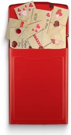 2681R Marina Wall Mount Mailbox, Small, Red