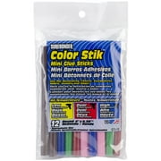 Surebonder CO-12V Mini (5/16") Assorted Colored 4" Hot Melt Glue Sticks - 12 Count