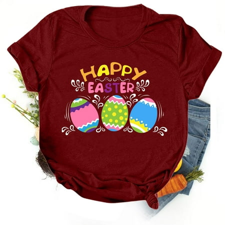 

Tawop Women S Casual Loose Round Neck Shorts Sleeve Letter Print Top Blouse T-Shirt Maternity Jean Shorts Lilies