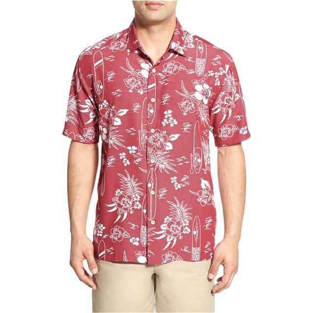 O'Neill - Camisa con botones para sala de juntas para hombre, color rojo, peque?a O'Neill Botones al frente