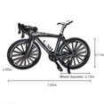 thumbnail image 4 of Vogacara Decoración de bicicleta, decoración de simulación sólida, Mini adorno especial de Metal plástico para sala de estar, regalos deportivos Kits de construcción modelo Amarillo Vogacara FN011406-03, 4 of 6