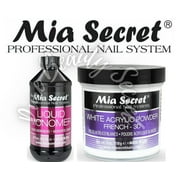 Mia Secret Liquid Monomer 8 oz and White Powder 4 oz