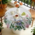 thumbnail image 4 of 60 Inch Round Lace Tablecloth Water Resistant Washable, Monarch Butterfly Aesthetic, 4 of 5