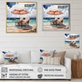 thumbnail image 4 of Designart "Dreamy Beach Chairs III" Nautical & Beach Floater Framed Wall Art Print, 4 of 7