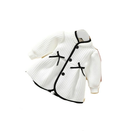 

Plain Stand Collar Other Long Sleeve White Baby Coats (Baby s)