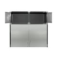 thumbnail image 3 of Seville Classics UltraHD® Stacking Top Steel Body Lockable Storage Cabinet Organizer Shelving Unit, 60" W x 24" D x 18.5" H, Graphite, 3 of 5