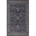 thumbnail image 2 of JONATHAN Y WASHABLE Polyester Machine-Washable Area Rug with Traditional Medallion Floral Border, Charcoal and Ivory, 3' x 5', Vintage Low Pile for Living Room WSH504F-3, 2 of 9