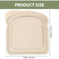 thumbnail image 2 of Toast Bread Container Sandwich Container,BPA Free Food Container,Sandwich Storage Keeper,Sandwich Containers for Lunch Box,Plastic Sandwich Box with Lid (Beige), 2 of 8