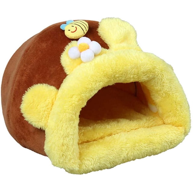 Chinchillas, conejillos de indias, erizos, cama cálida y acogedora para invierno, casa de animales pequeños, escondite, jaula, accesorios