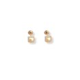thumbnail image 1 of Aretes Broquel Para Bebe Niña Casa del Anillo oro 14k Cuadro amarillo 00 4*4 mm, 1 of 4