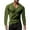 A-Army Green989, variant on Bibifish Mens T-Shirts Solid Color Wide V Neck Tee Tops Long Sleeve Basic Daily Tees