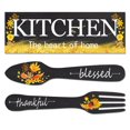 thumbnail image 1 of Fork And Spoon Rustic Decor Home School Office Hanging Art Signs, 1 of 10