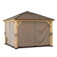 thumbnail image 1 of Sunjoy Universal Curtains for 9 ft. × 9 ft. Wood-Framed Gazebos, 1 of 5