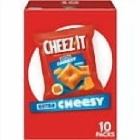 Cheez-It Extra Cheesy Baked Snack Crackers, Lunch Snacks, 10 Count pack of 1