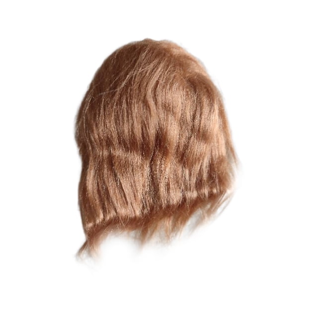 Tholdsy Pelo de felpa y encantador postizo exquisita apariencia muñecas peluca resistente al desgaste accesorios de muñeca para disfraces Muñecas y casas de muñecas Marrón Tholdsy FN011456-04