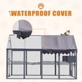 thumbnail image 5 of 112'' Large Outdoor Wooden Catio, Cat Enclosures with  Sleeping Houses & Bridges, Cat House with Waterproof Cover, Outside Cat Condon for Multiple Cats, 5 of 7
