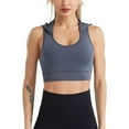 thumbnail image 2 of Women's Longline Sports Bra - High Impact, Wireless Racerback - Built-in Support for Yoga/Crop Top Style, 2 of 6