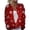 Deep Red(Shiny Snowflake Print), variant on Christmas Cardigan Sweaters for Women Oversized Casual Snowflake Buffalo Plaid Lightweight Cable Knit Cardigan Button Down Open Front Cozy Fashion Fall Winter Womens Sweaters Multicolor M