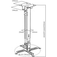 thumbnail image 2 of Soporte de techo para proyector Taika TK-WCP1 soporta máx 10Kg, inclinación +15° / -15° grados, 2 of 3