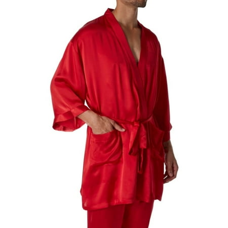 - Men's Magic Silk 2604 Silk Charmeuse Kimono Robe