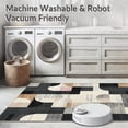 thumbnail image 5 of ODIKA 5'x7' Machine Washable Non-Slip Area Rug, Boho Chic Black & Beige Irregular Shapes High Traffic Rug, Beige, 138439, 5 of 7